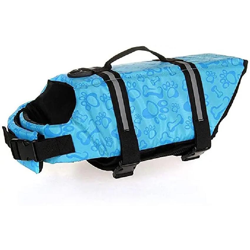 Safety Dog Life Jacket Summer Printed Pet Dog Life Vest Swimming Wear Safety Clothes Outdoor Puppy Big Dog Clothing Vest XXS-XXL