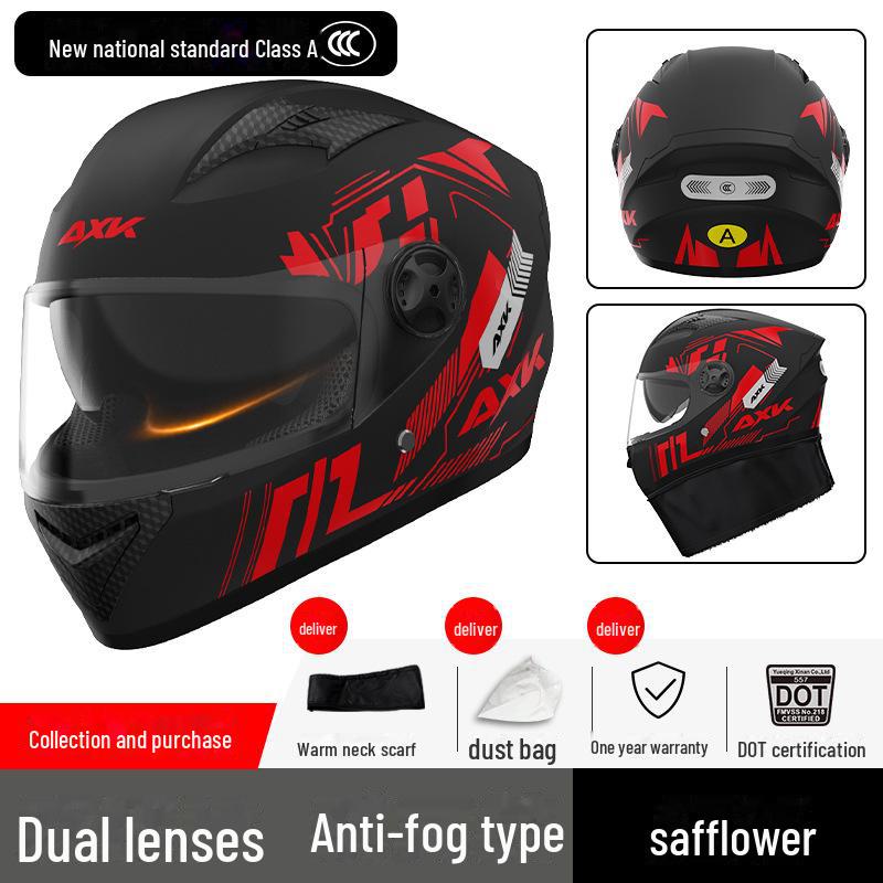 

Универсальный мотоциклетный шлем с сертификатом 3C/DOT для мужчин и женщин, теплый зимний полный шлем для всех сезонов.