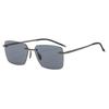 PUKCLAR Polarized Lightweight Frameless Sunglasses with Nylon Polarized Lenses and Alloy Compatible with Optical Includes Dedicated Case and Test