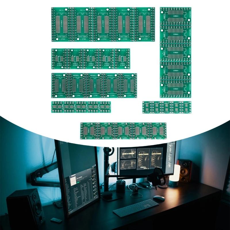 Reusable IC Conversion Board Kit For Multiple Packaging Types Including SOP SSOP With Clear Pin Marking