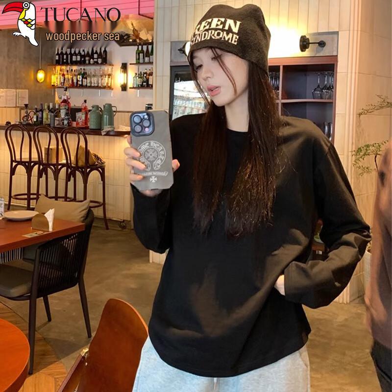 Woodpecker Women s Casual Long-Sleeve T-Shirt M