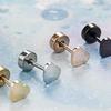 Women's Daily Simple Heart Piercing (Single)