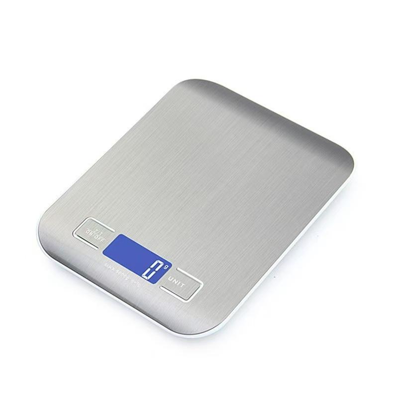 [Precision Crafted] Compact High-Precision Digital Kitchen Scale 22 lbs (10kg) Capacity Dual Unit Grams & Oz LCD Display On/Off
