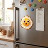 2D Flat Egg Fridge Magnet Simulation Magnetic Fridge Sticker Creative Acrylic Magnet  Kitchen