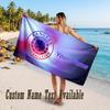 Rangers FC Design Beach Towel Custom Text Large Towel for Beach Vacation