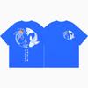 Japanese Koi Fish Graphic T Shirts Unisex Unisex Fashion Vintage Short Sleeve Tshirts Summer Casual Loose Cotton Tshirt Streetwear