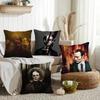Tv H-Hannibals Cushion Cover Silky Short Plush Invisible Zipper Dustproof Sofa Pillow Case For Home Decor