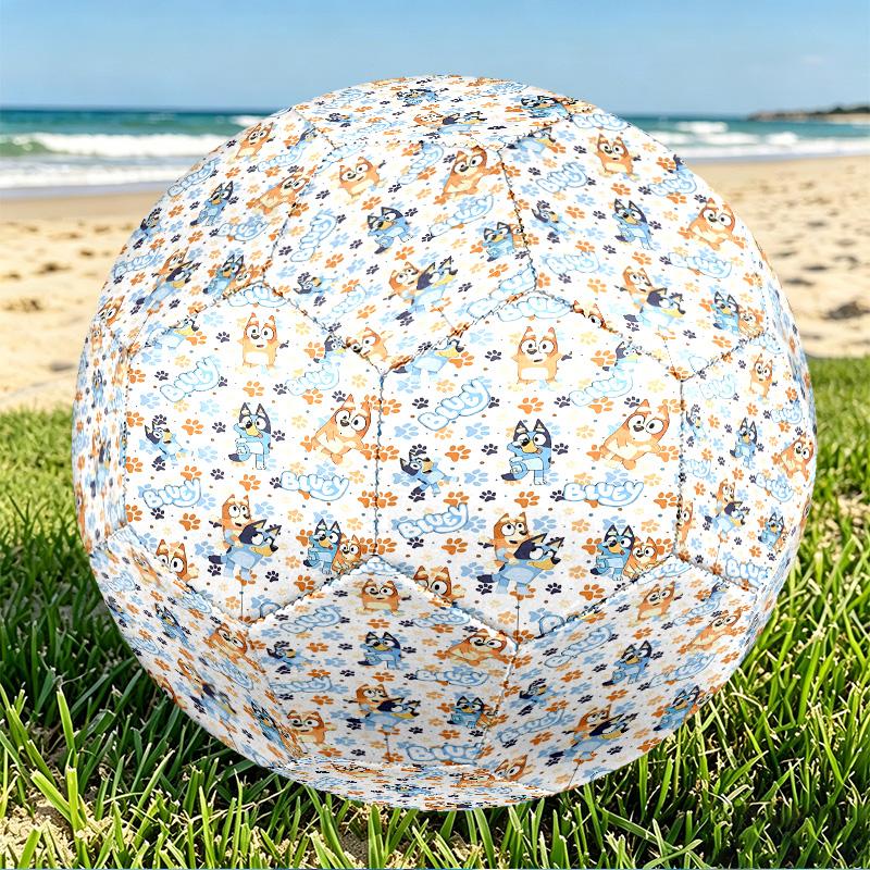 Bluey Print Size 5 Soccer Ball, PU Wear Resistant Football for Match Training and Daily Practice, Birthday Gift for Soccer Fans
