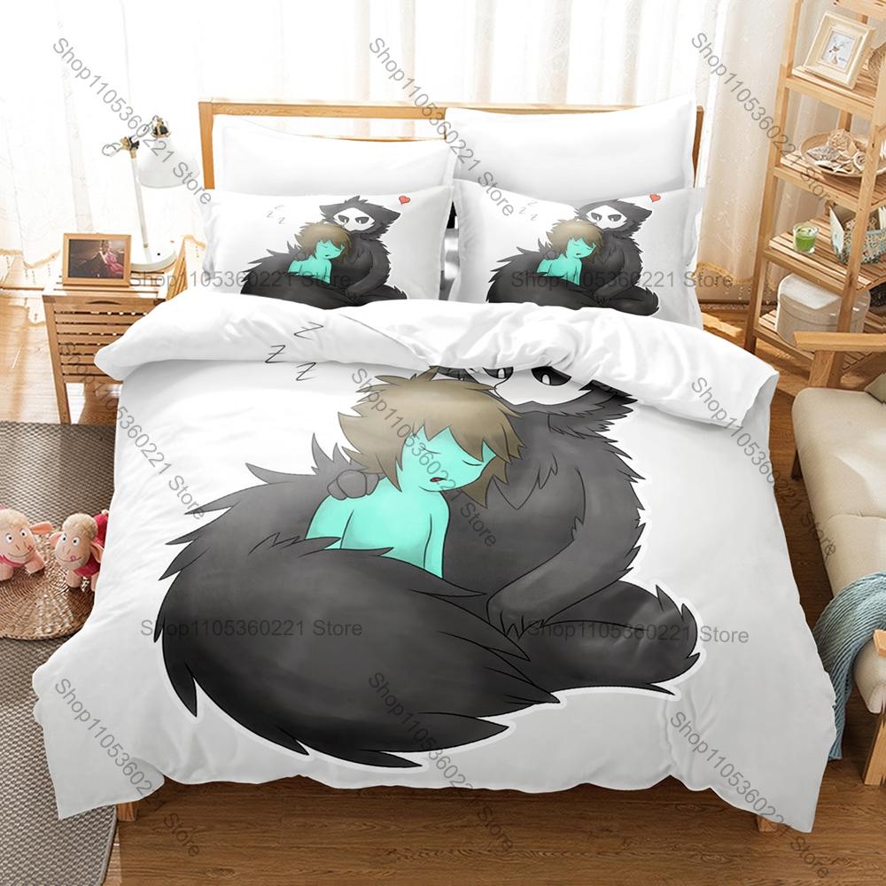 Puro Game Fan Merch Duvet Cover + 2 Pillowcases, Vivid Printed Bedding Set for Game Lovers Room Decoration