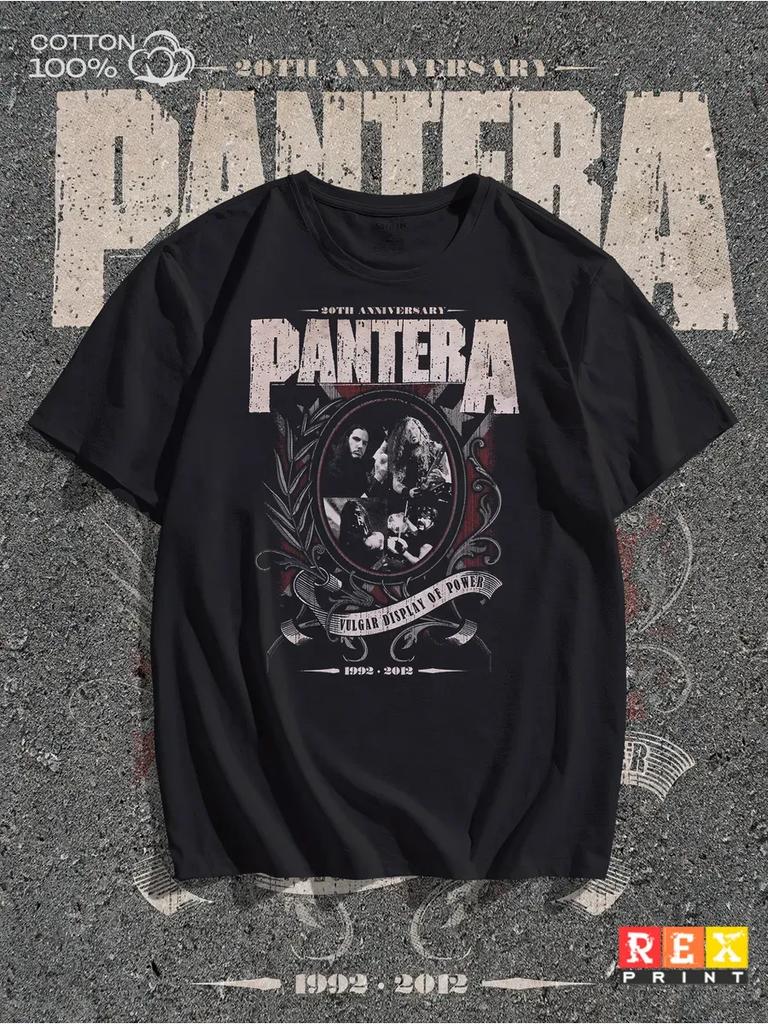 T-shirt con Stampa della Band Pantera