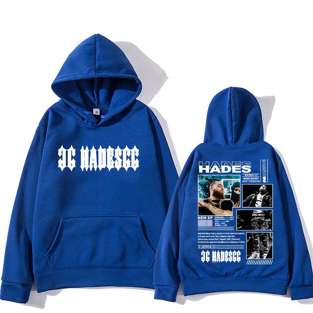 Hades 66 Hooded With Hooded Punk Fleece Comfortable Sweatshirt Long Sleeve Hip Hop Retro Clothing Sudaderas Gothic Pullovers