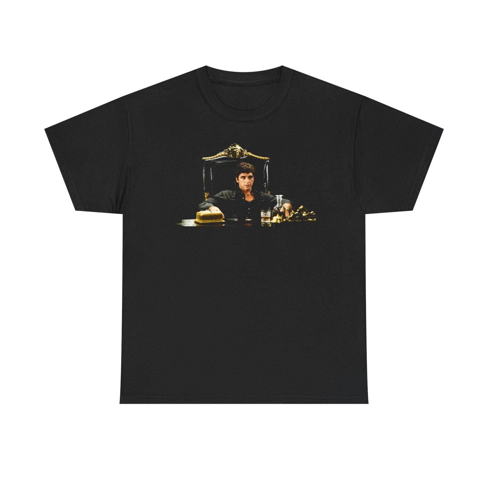 Al Pacino Scarface Black Tee-Tshirt 4XL