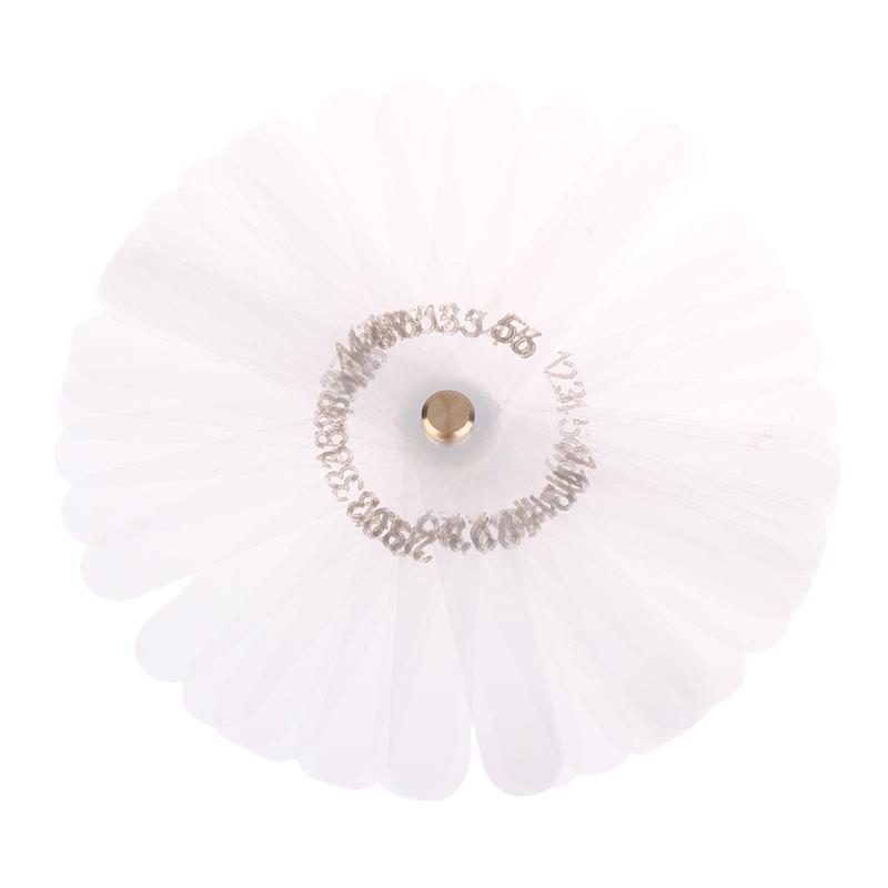 56 Stück/Set Zahnärztlicher Interproximaler Reduktionsmessschieber Behandlungswerkzeuge 0,1 mm Zahn Kunststoff Transparent Spaltmessschieber