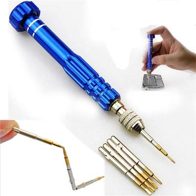 Aluminum Alloy Pentalobe Screwdriver 5in1 Magnetic Repair Tool Set Screwdriver Dismantling Tool