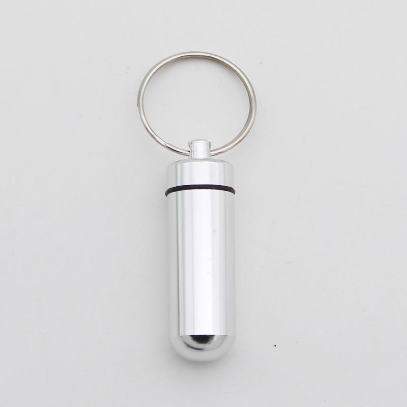 

Aluminum Alloy Waterproof Mini Keychain Pill Bottle