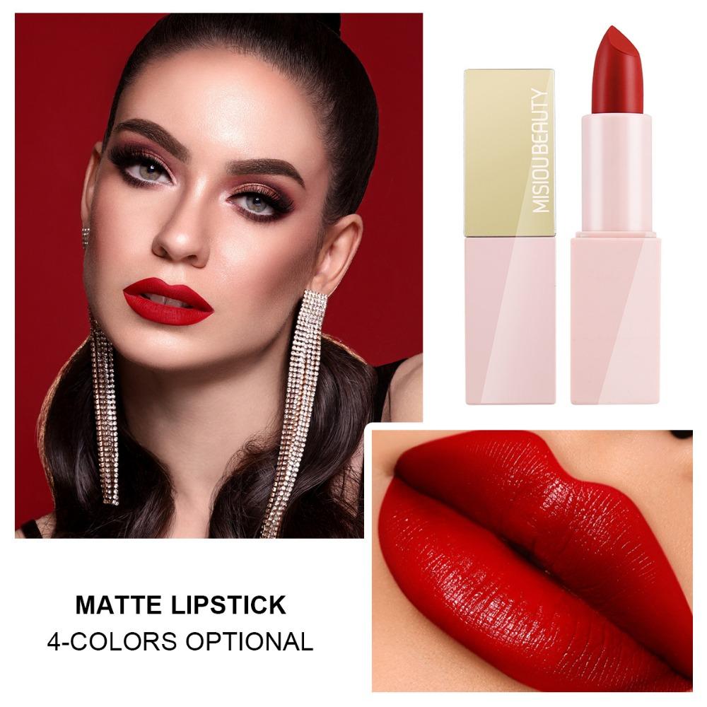 Misiou Beauty Langdurige Hydraterende, Niet-plakkende, Niet-vervagende, Niet-vervagende Matte Fluweel Echte Lippenstift Set