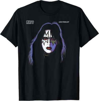 KISS - 1978 Ace Frehley Unisex-Adulti Nero Cotone Classico Leggero