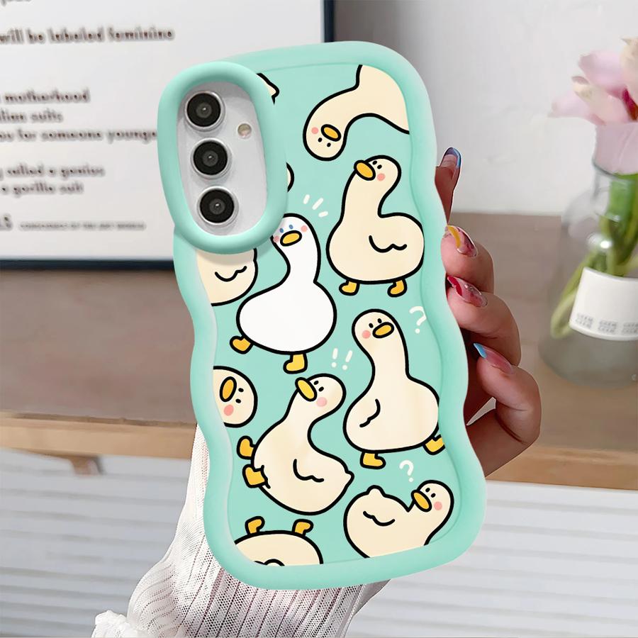 

Soft Phone Cover Case for Samsung Galaxy A21s A13 A14 A11 A16 A15 A12 A52 A06 A05 A23 A53 A22 A33 A03 A04 Cartoon Dinosaur Goose Galaxy A52