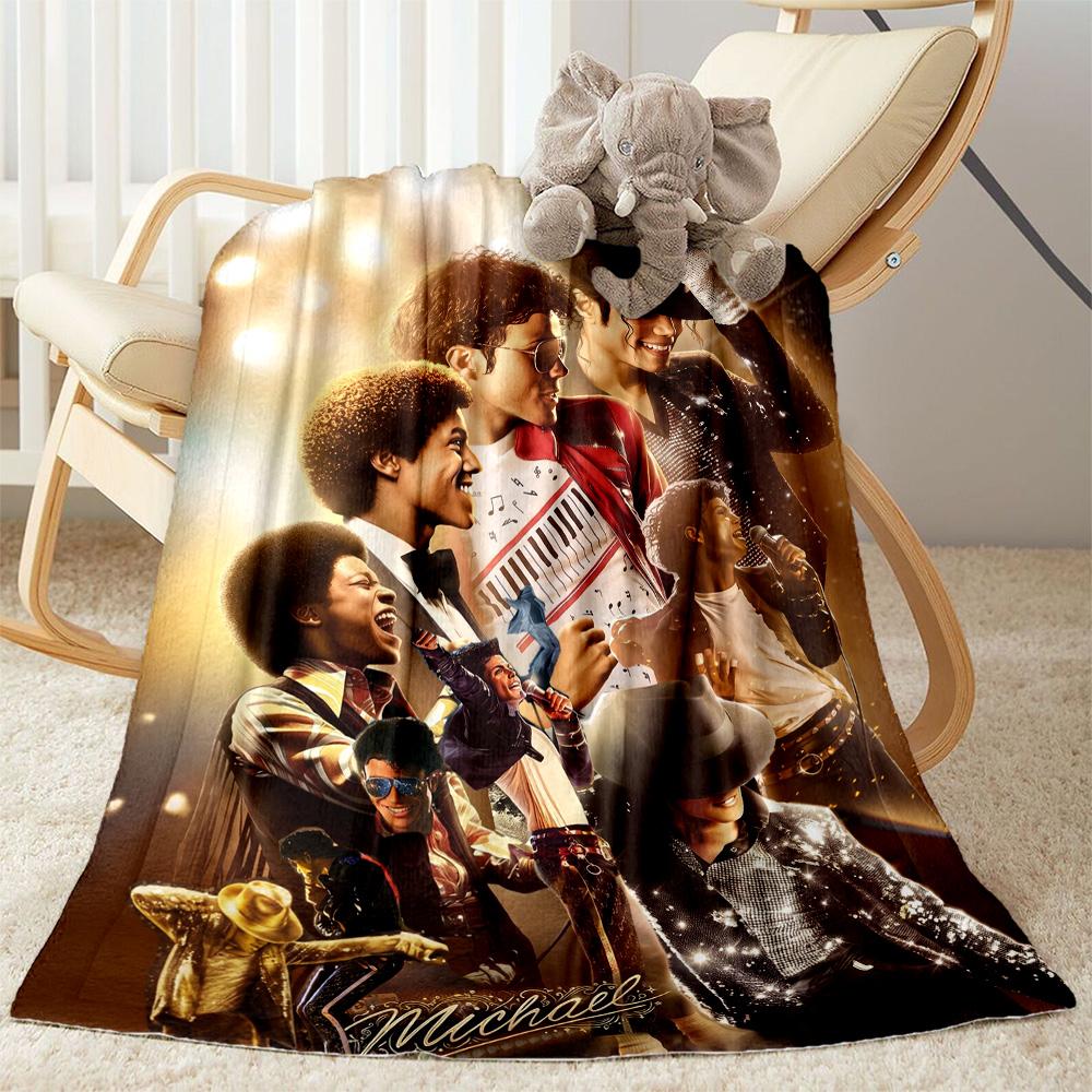 Elvis Presley Performance Blanket Soft Warm Cozy Great for Livingroom Picnics Office Chair Four Seasons Universal Playful Design