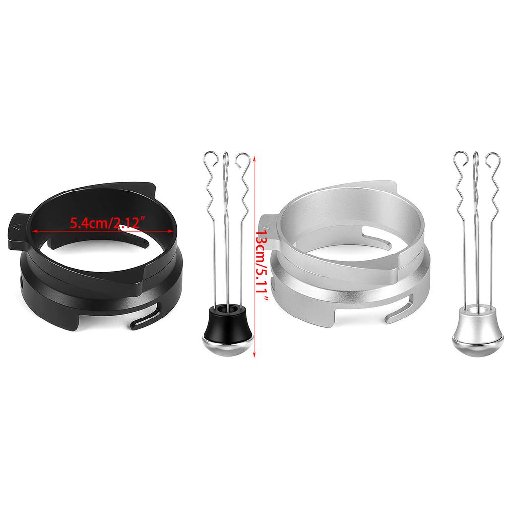 Tumbler Coffee Needle Distributor Stirrer and 54mm Dosing Ring Espresso Powder Stirrer Distributor Leveler Easy To Use