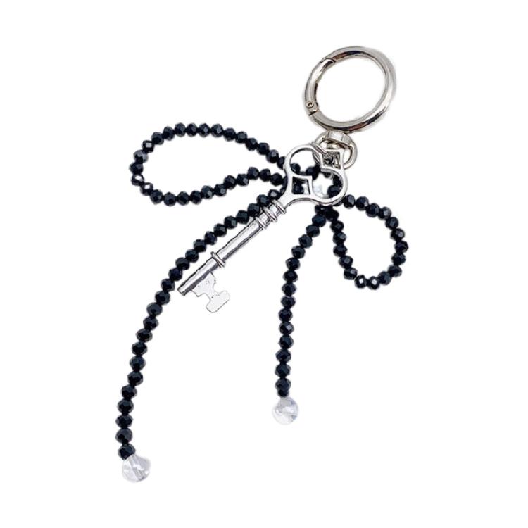 Fashionable Beaded Butterfly Pendant Phone Chain Keyring Phones Charm Keychain