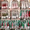 3Pcs Christmas Tree Hanging Gnome Plush Gonk Santa Doll Pendants Xmas Decoration