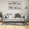 Washable Rug Black and White 80x150 cm