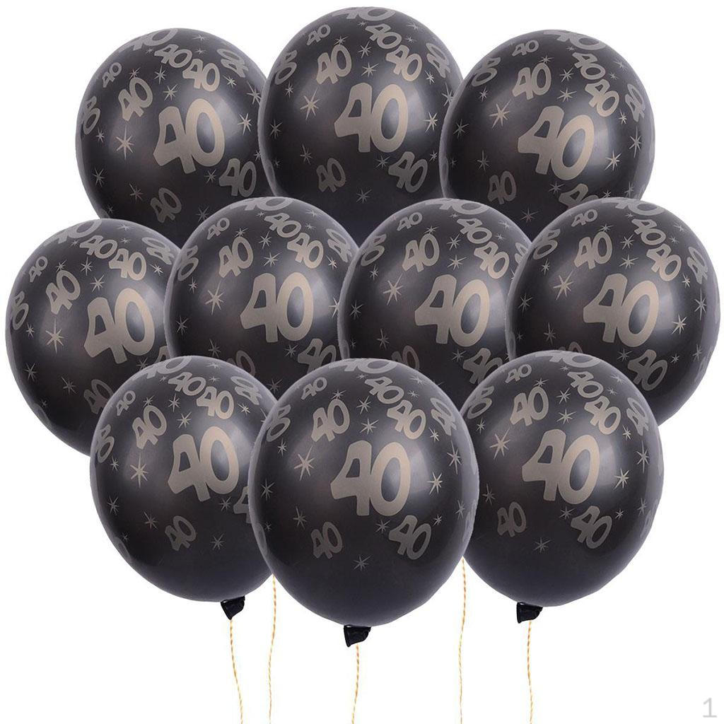 

Numbers Balloon for Wedding Birthday Party Supplies 40_Black