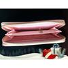 Ensemble porte monnaie et montre - Femme - Rose/beige - Cuir - Analogique - Chic