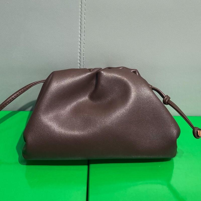 Soft Cloud Shape Leather Crossbody Bag Women Small Size Genuine Cowhide Adjustable Strap Daily Wear