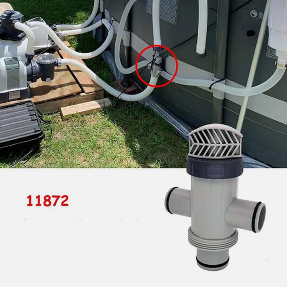 11872 Dual Split Hose Plunger Valve Pool Above Ground Pool Replacement For Intex