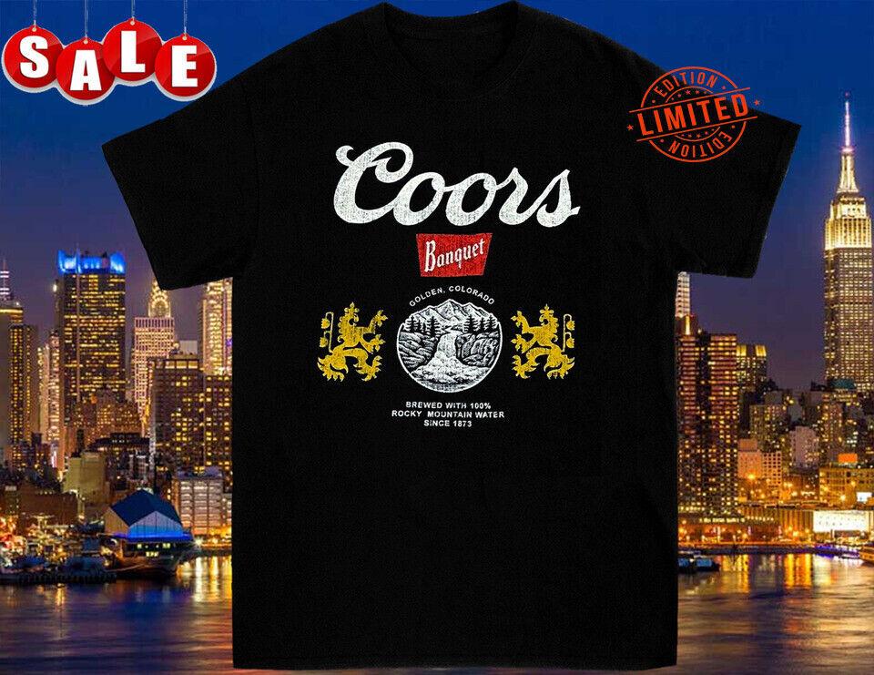 New Coors Banquet Beer 1873 Classic Logo Mens Vintage T Shirt KK1076 Unisex T-Shirt