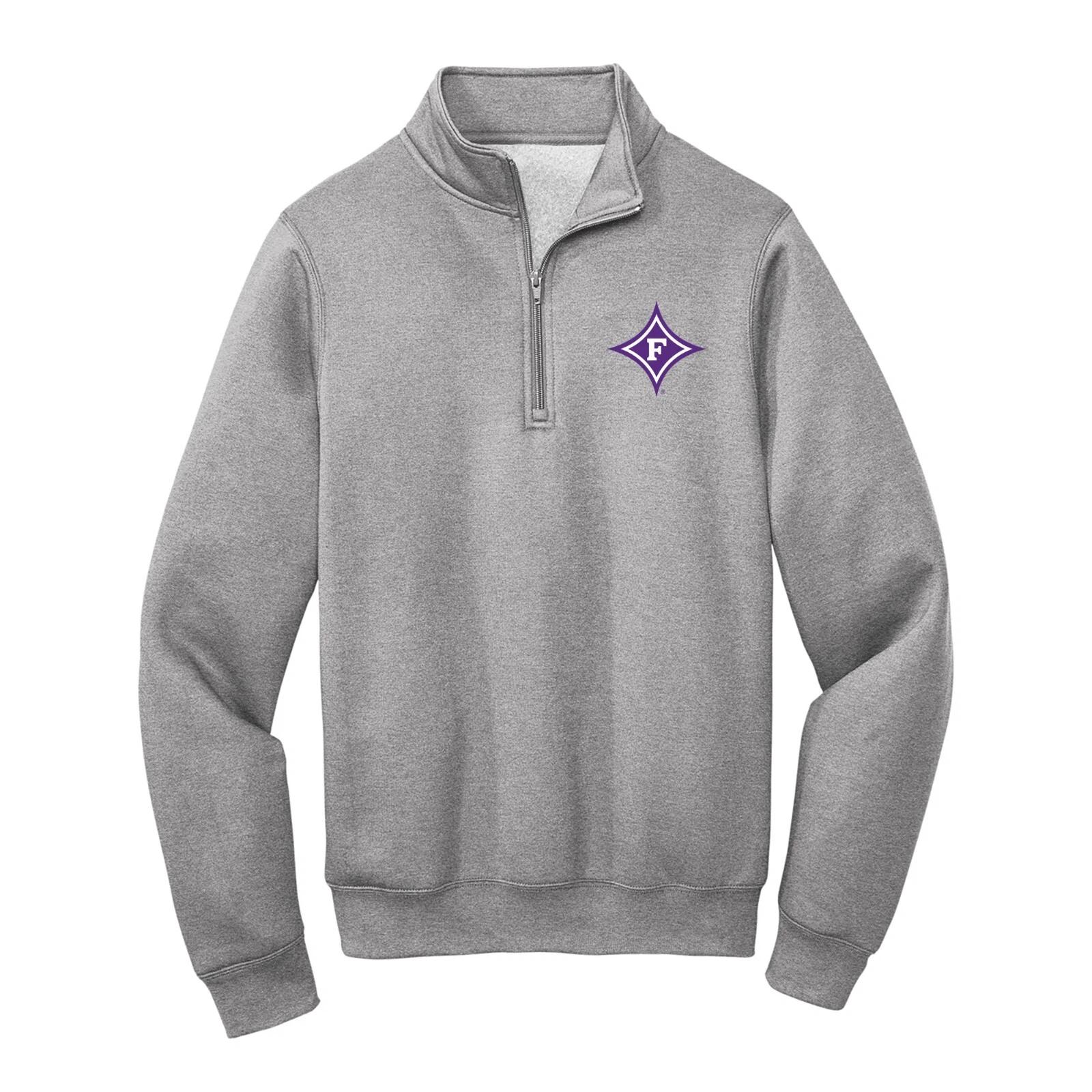 Furman University Primary Logo LC EMB Q-Zip 3XL