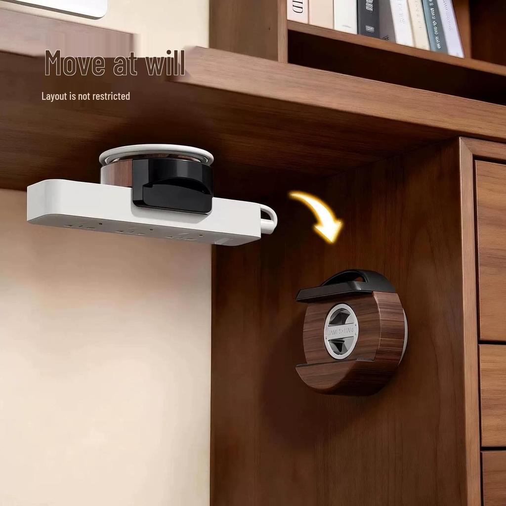 Nachuan Wall-Mounted Power Strip & Router Holder - Hole-Free Storage & Organization
