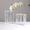 A20F-Einfache Moderne Transparente Vase Wohnzimmer Büro Dekoration Blumenarrangement Hydrokulturbehälter Vase Handwerk