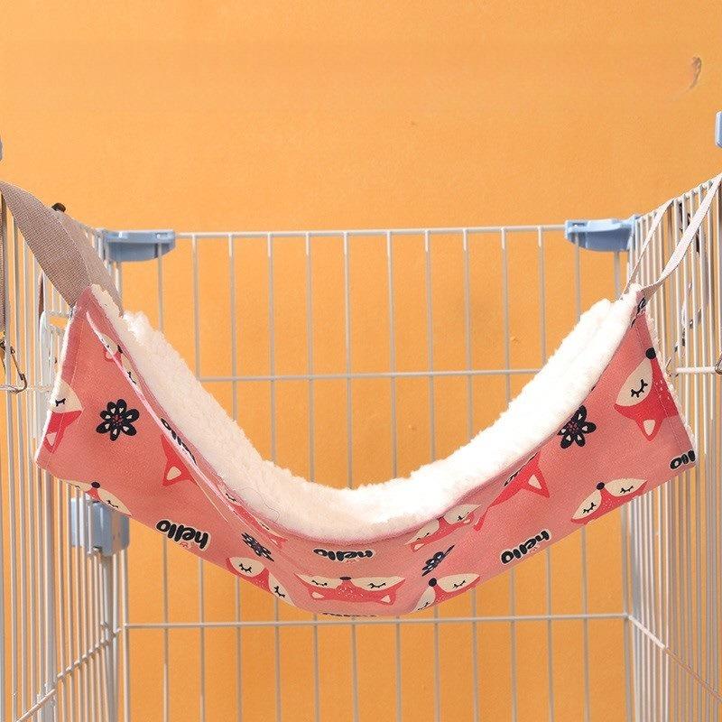 

Talos Pet Cartoon Print Двосторонній плюшевий гойдалка-гамак Кіт Кошеня Спляче підвісне ліжко S