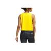 Adidas Originals Solid Color Round Neck Casual Sleeveless Vest Women Tops Bright-Yellow IJ5218