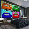 Among Us Custom Name Wall Tapestry Aesthetic Wall Hanging Printed Fabric Blanket Decorative Tapestries for Bedroom Living Room Home Decor