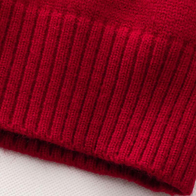 MIIOW Men's V-Neck Scarf Collar Knitted Sweater