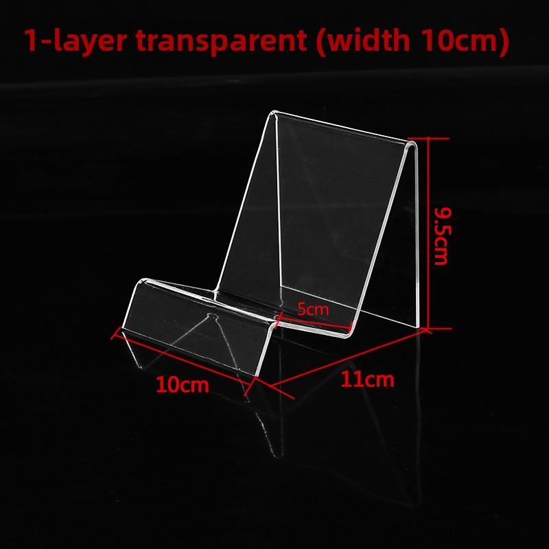 Acrylic Display Stand Multi-layer Step-shaped Wallet Holder Mobile Phone Case Holder Leather Clip Stand Transparent Base