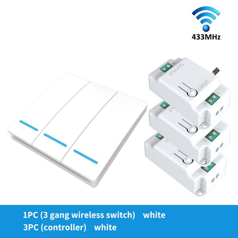 Graffiti Smart WiFi+RF433 Remote Control Switch, Alexa-Compatible On-Off Device.