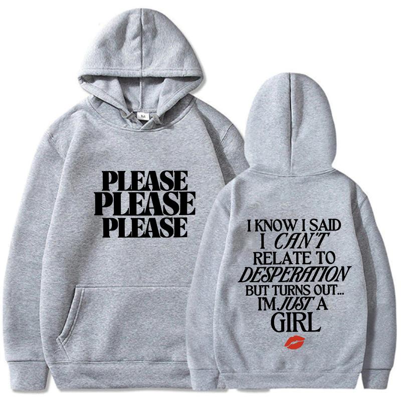 Sabrina Carpenter Please Please Please Hoodie Men Women High Quality Fashion Trend Sweatshirt Street Y2K Style Sweatshirts Tops