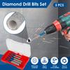 6-12mm Trocken-Diamantbohrer-Set Vakuumgelöteter Kernbohrer-Satz Schnellwechsel-Sechskantschaft für Porzellan Granit Fliesen Marmor