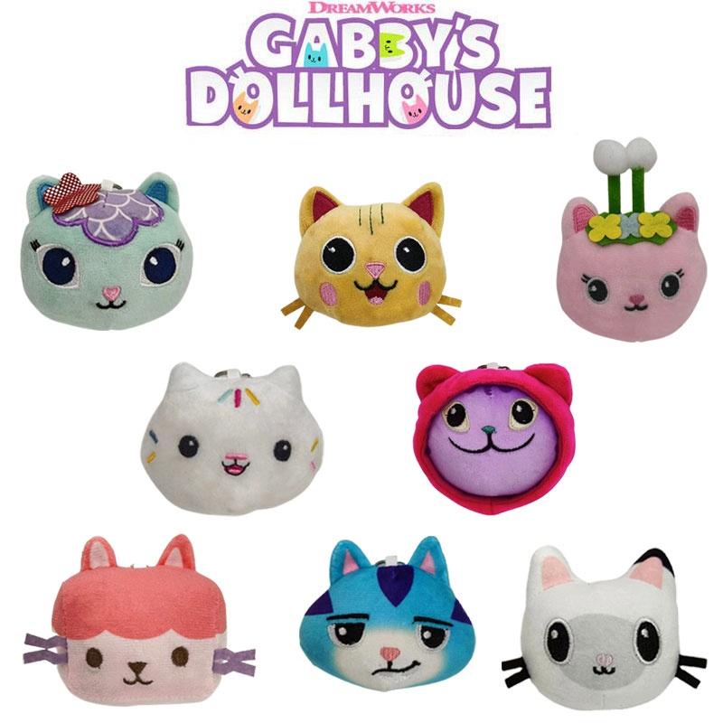 Dollhouse Gabbys 10cm Plush Pendant Key Chain Pp Cotton Decoration Backpack
