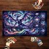 Aurora Starry Sky Dragon Magic Card Battle Mat MTG Playmat Anti-slip Base 35X60CM Gathering Gaming Mats Board Game Mat for TCG