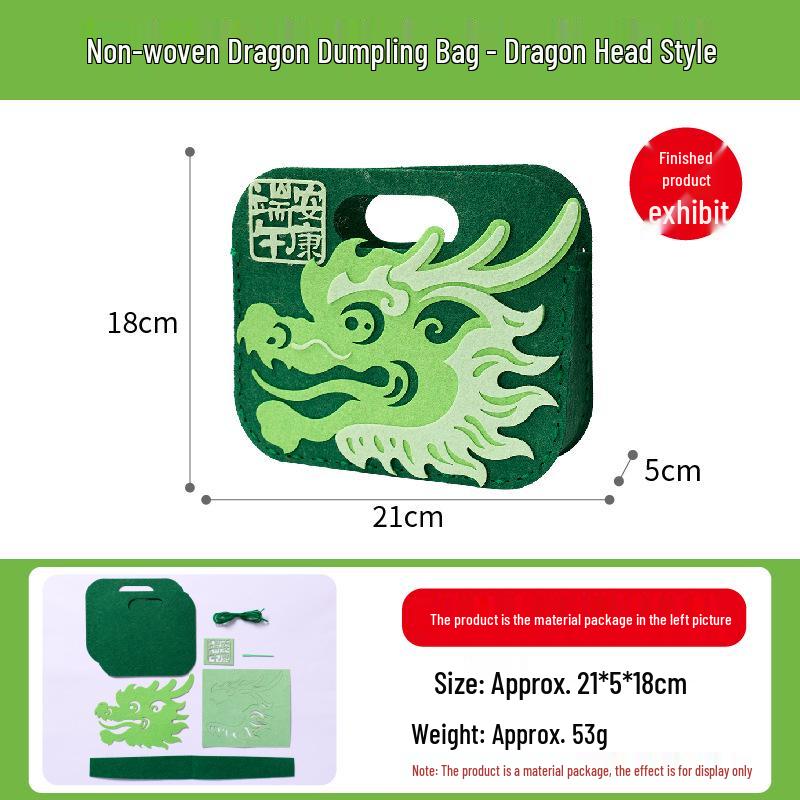 DIY Dragon Boat Festival Zongzi Crossbody Bag for Kids – Chinese Style Handmade Shoulder Bag