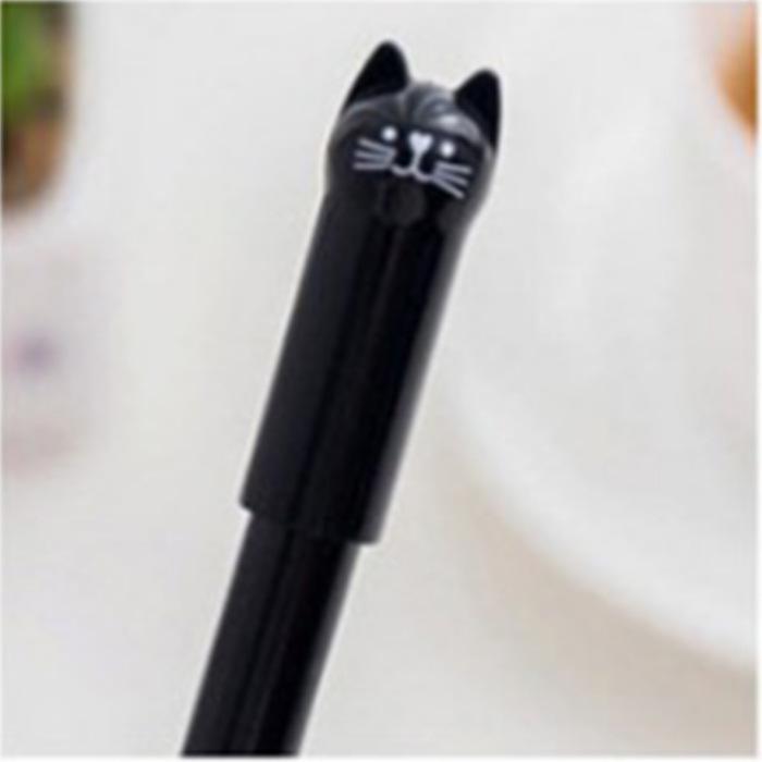 Korean Cute Kitten 0.5mm Black Gel Pen for Students