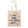 Tote Bag - PLANETEE - Odile She's Awesome! - Jute - Printed In France - Reusable