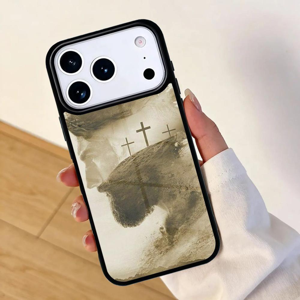 christian cross Mobile Phone Case for IPhone 17 AIR 16pro Max 15 14 13 12 11 Bumper Cover
