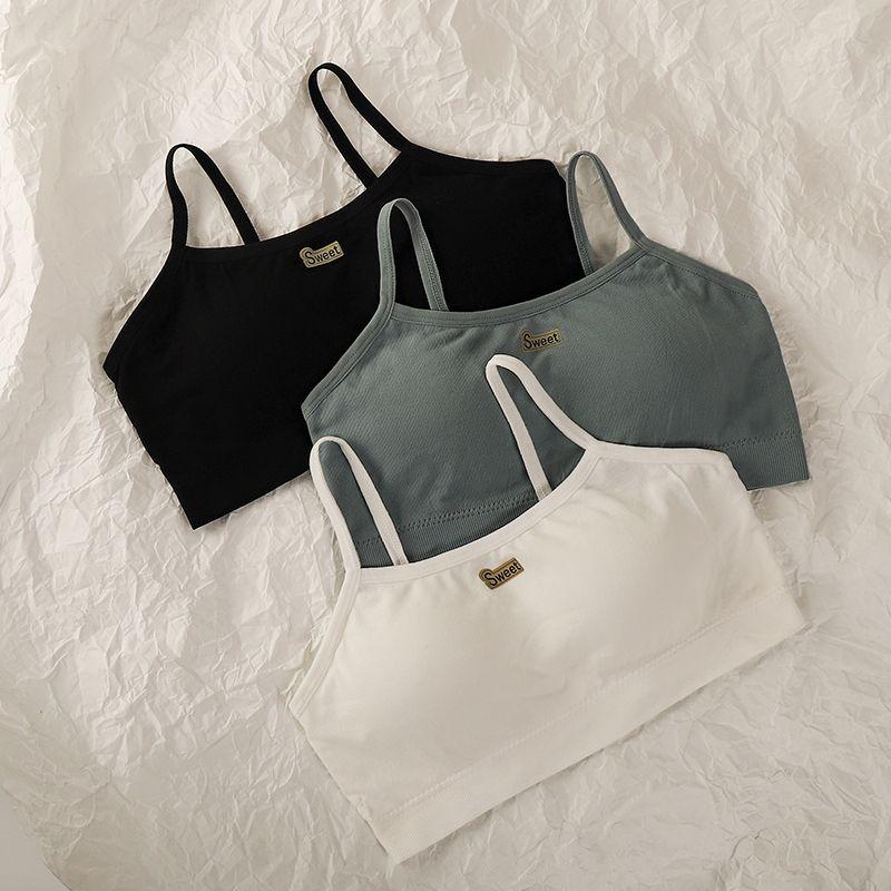 

Padded Bras Solid Simple Women Underwear Push Up Bras For Girls Wireless Sling Bra Female Brassiere